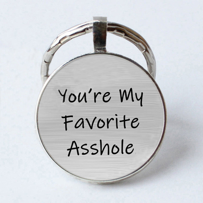 Interesante llavero de letras de pareja