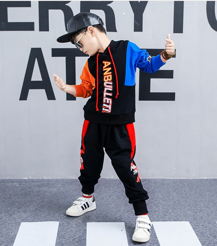 Costume de printemps pour garçons, vêtements pour enfants coréens, costume de sport deux pièces à manches longues, vêtements tendance, nouvelle collection 