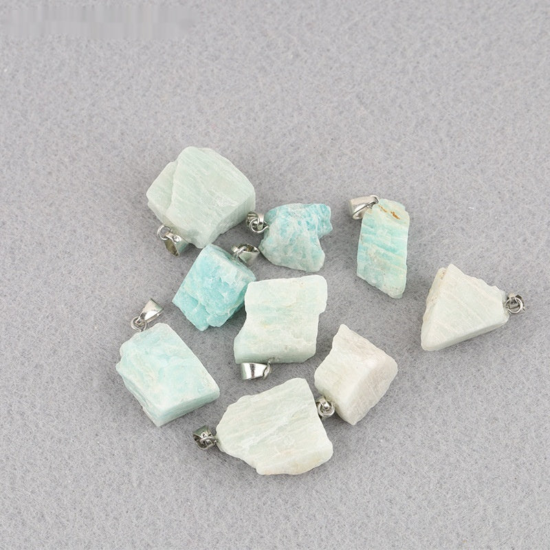 Colgante de piedra de cristal de color natural del arco iris