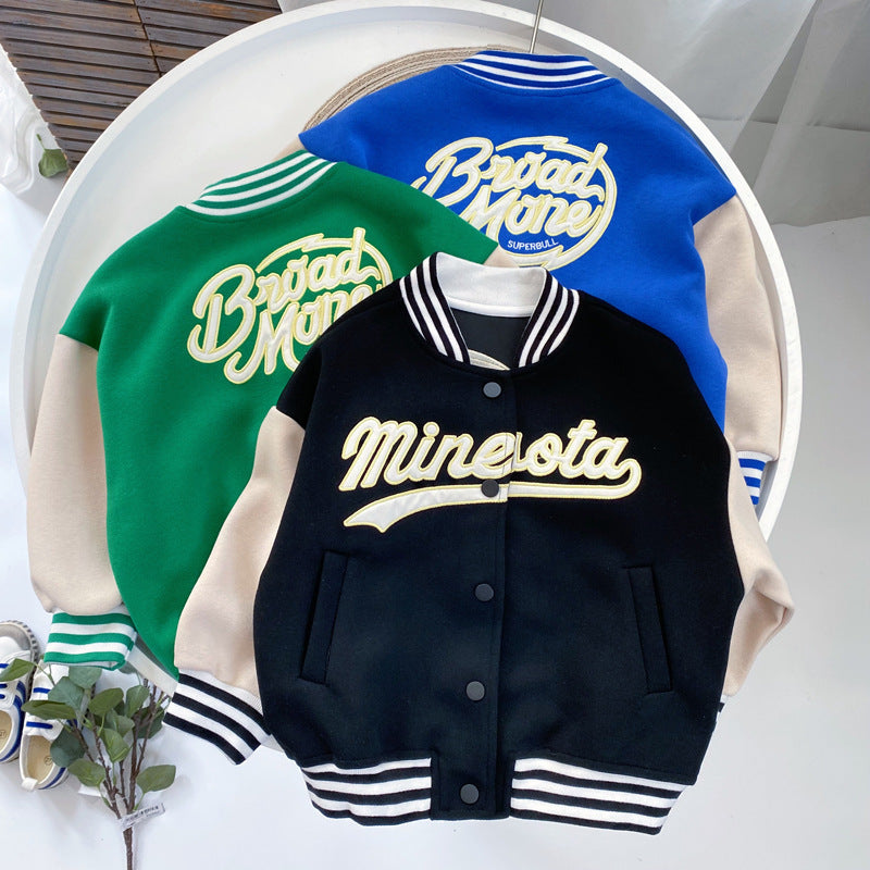 Vêtements pour enfants, veste d'uniforme de Baseball coréen assortie avec tout pour garçons