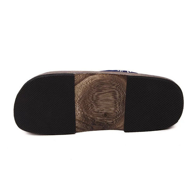 Sabots et pantoufles en bois pour hommes japonais faits à la main