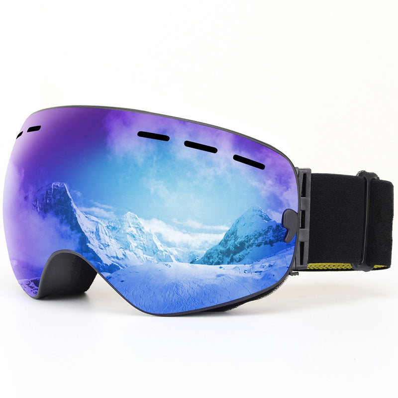 Grand miroir sphérique enduit, lunettes coupe-vent pour myopie à la cocaïne, lunettes de ski HX18 Edge