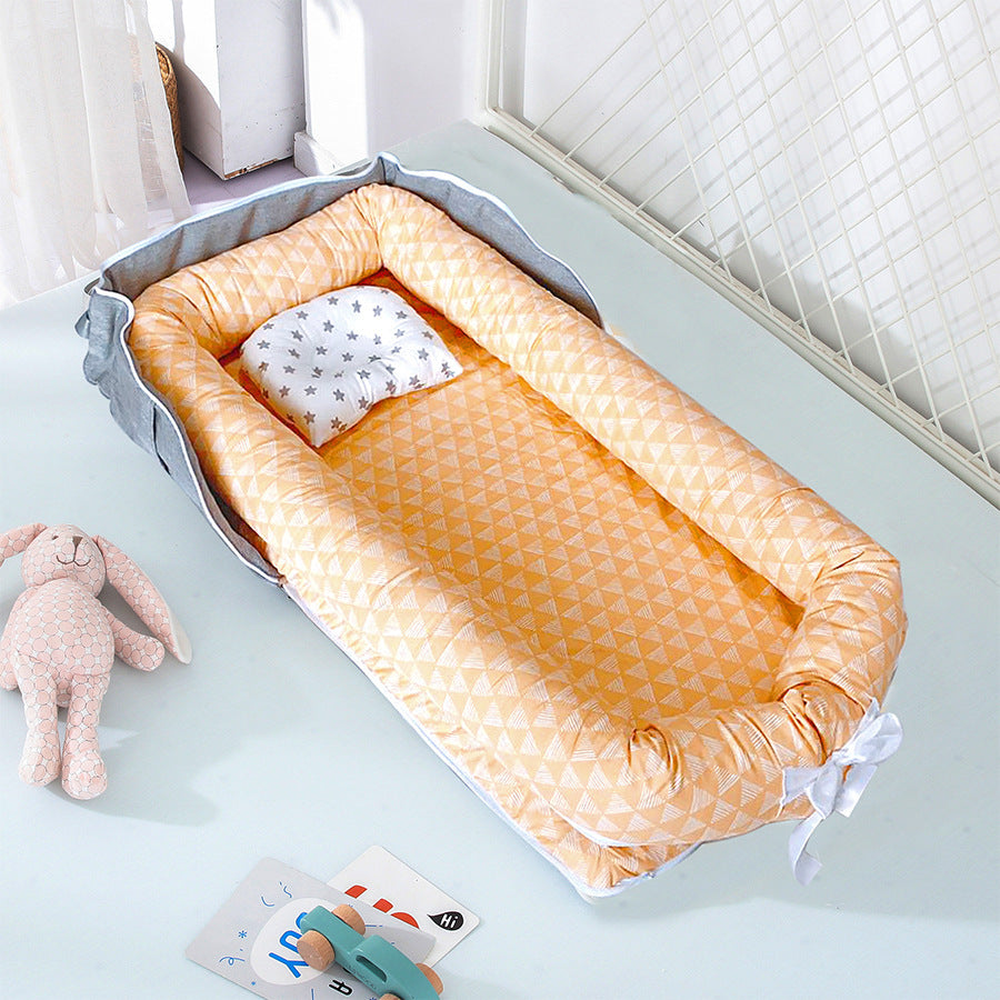 Lit de bébé portable en coton nouveau-né pliable