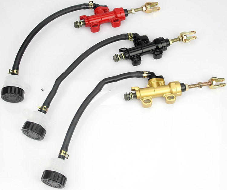 Bomba superior de freno de disco de motocicleta, bomba combinada de taza de aceite de freno de pie trasero 