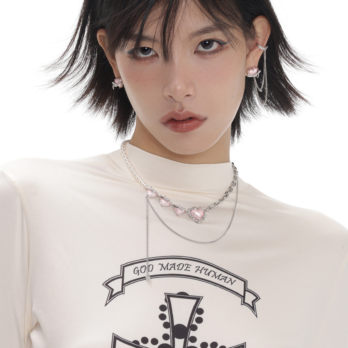 Collier pendentif amour simple à la mode pour femmes
