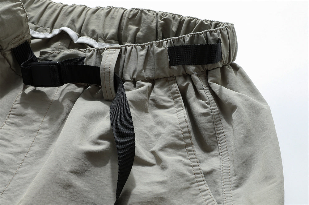 Men's Pleated Loose Outdoor Sports Drawstring Trousers