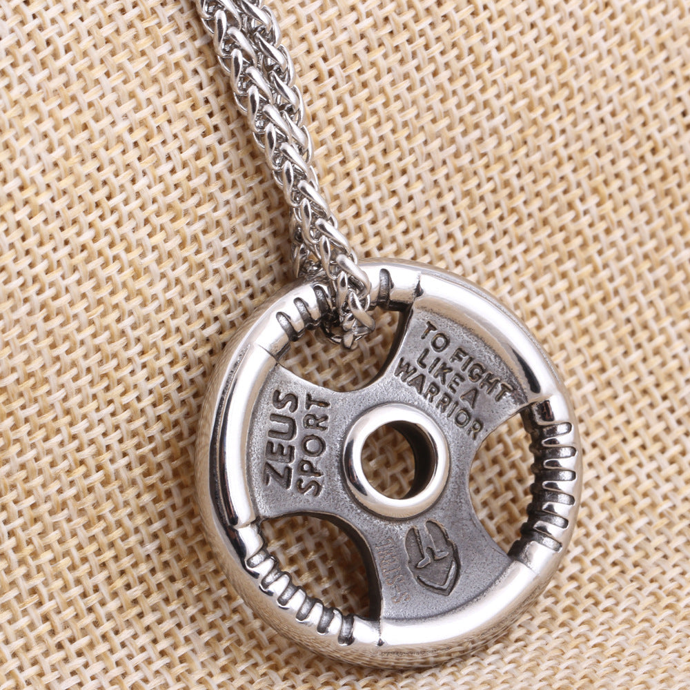 European And American Personalized Street Workout Ins Stainless Steel Necklace