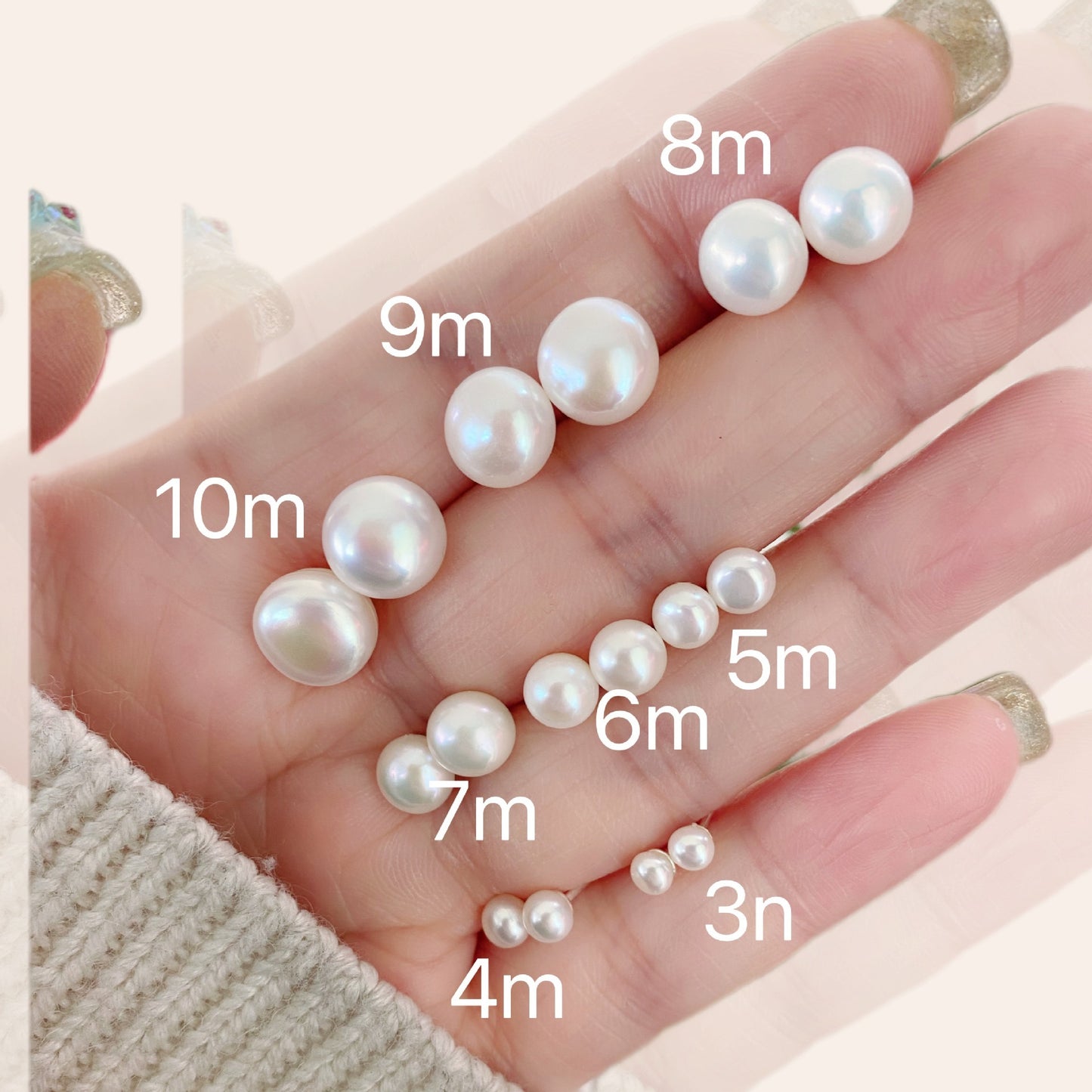 Clous d'oreilles en argent sterling avec perles naturelles simples