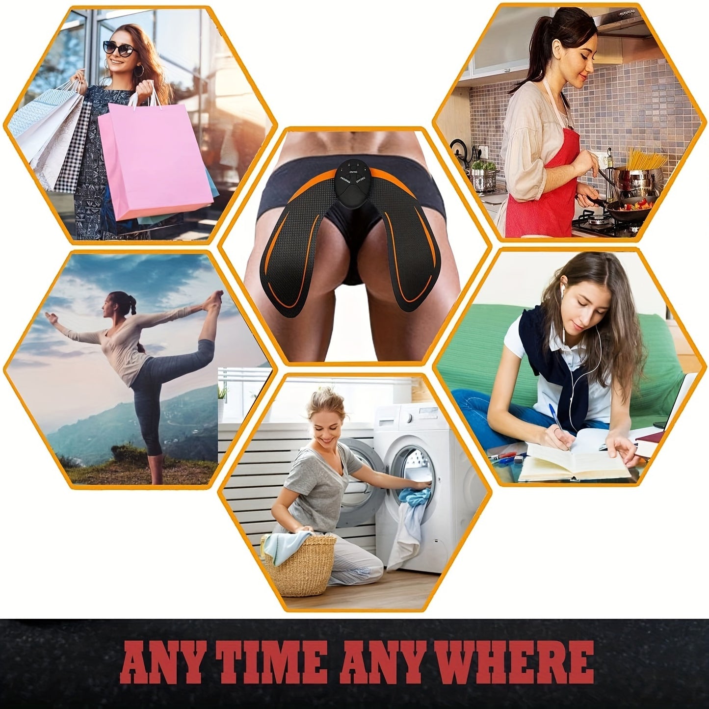 Entrenador de cadera, dispositivo de masaje para levantamiento de glúteos, equipo de ejercicio físico inteligente para oficina en casa, equipo de entrenamiento portátil para levantamiento de glúteos en forma de U, regalos para mujeres