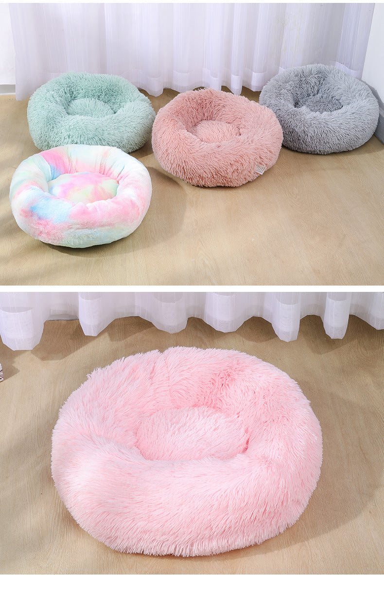 Cathouse Doghouse Grands, Moyens et Petits Chiens Chaud en Peluche Ronde Lit pour Animaux de Compagnie Lit pour Chien Lit pour Chat Lit pour Chien