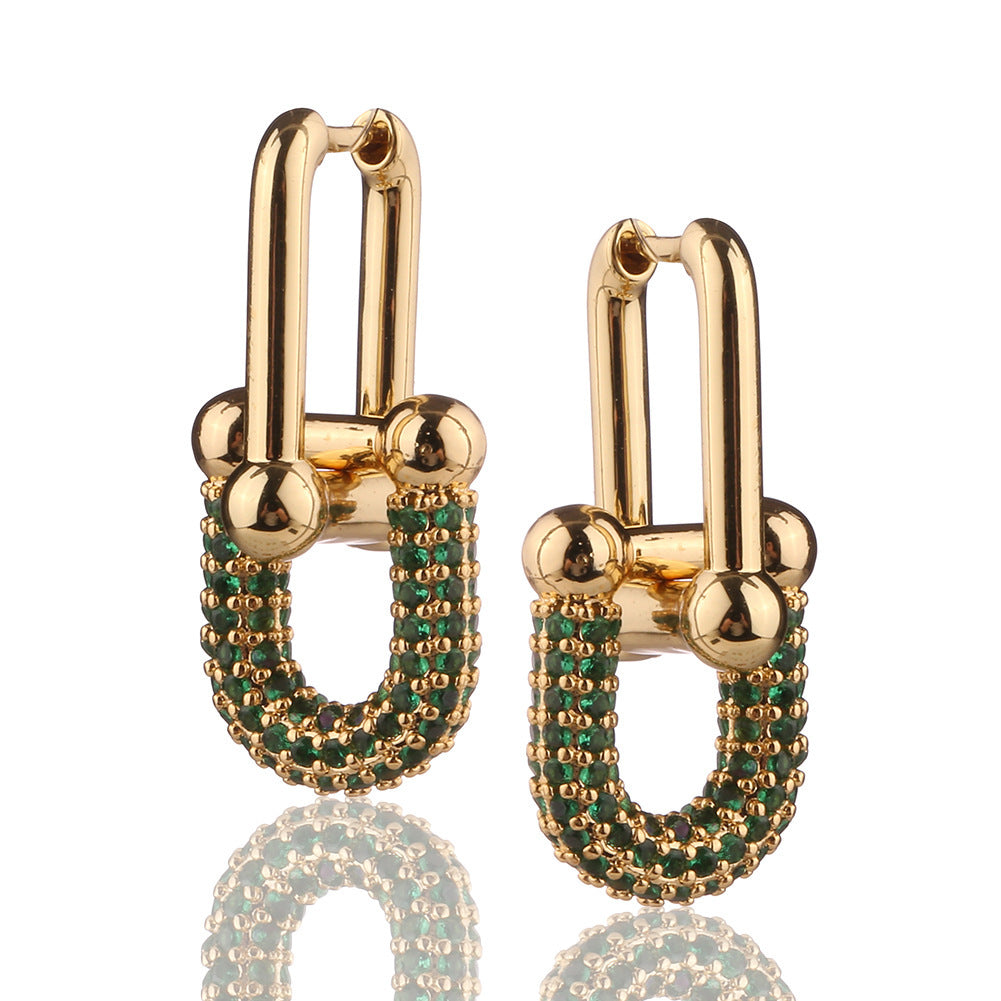 New Geometric European And American Ins Cold Style Ear Rings Women