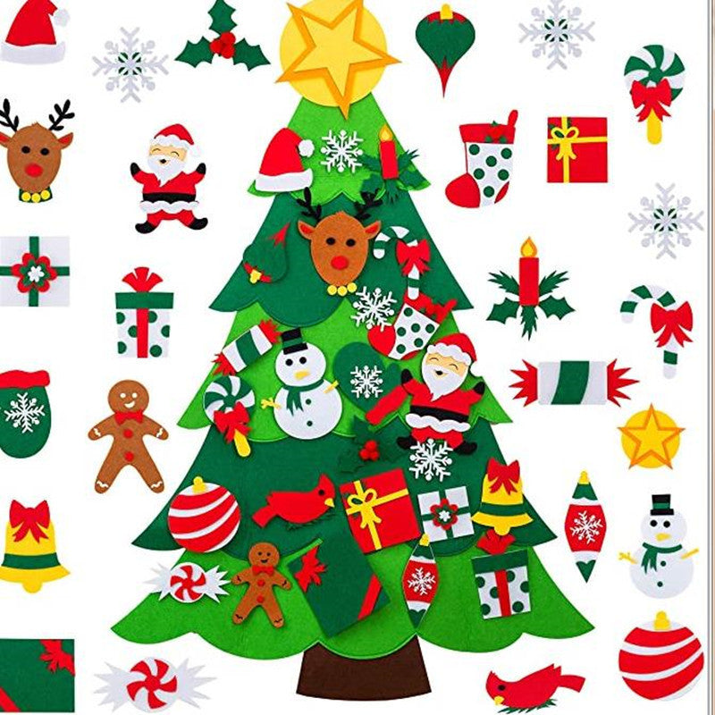 Tissu en feutre pour décorer le sapin de Noël