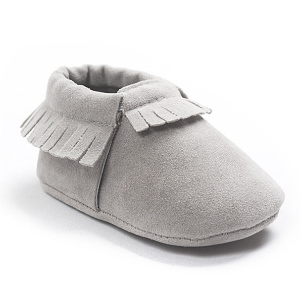 Chaussures de bébé nouveau-né en cuir suédé PU