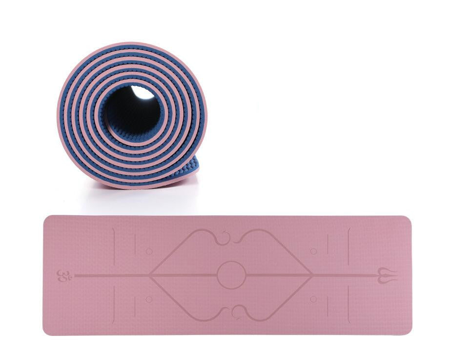Fitness environnemental 183*61cm de tapis de glissement de tapis de yoga de bande