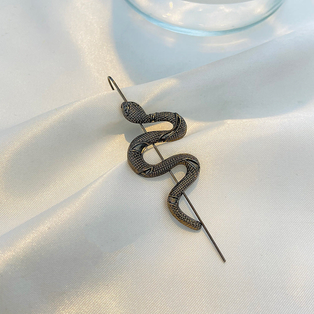 Personnalité de la mode pour femmes, imitation de serpent, suspension d'oreille