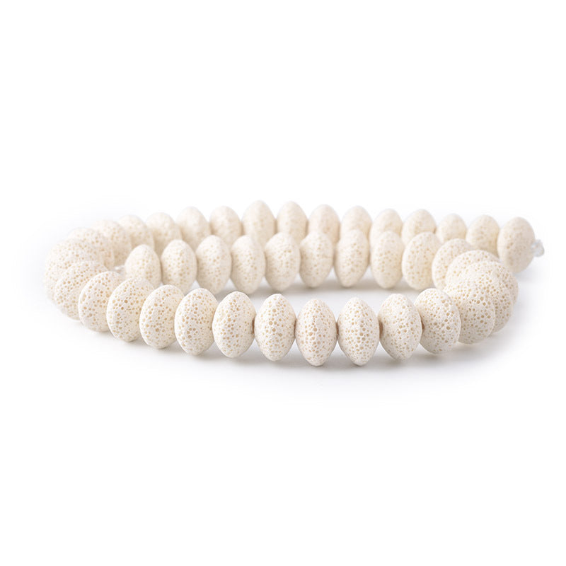 Perles rondes en roche volcanique, accessoires d'ornement DIY