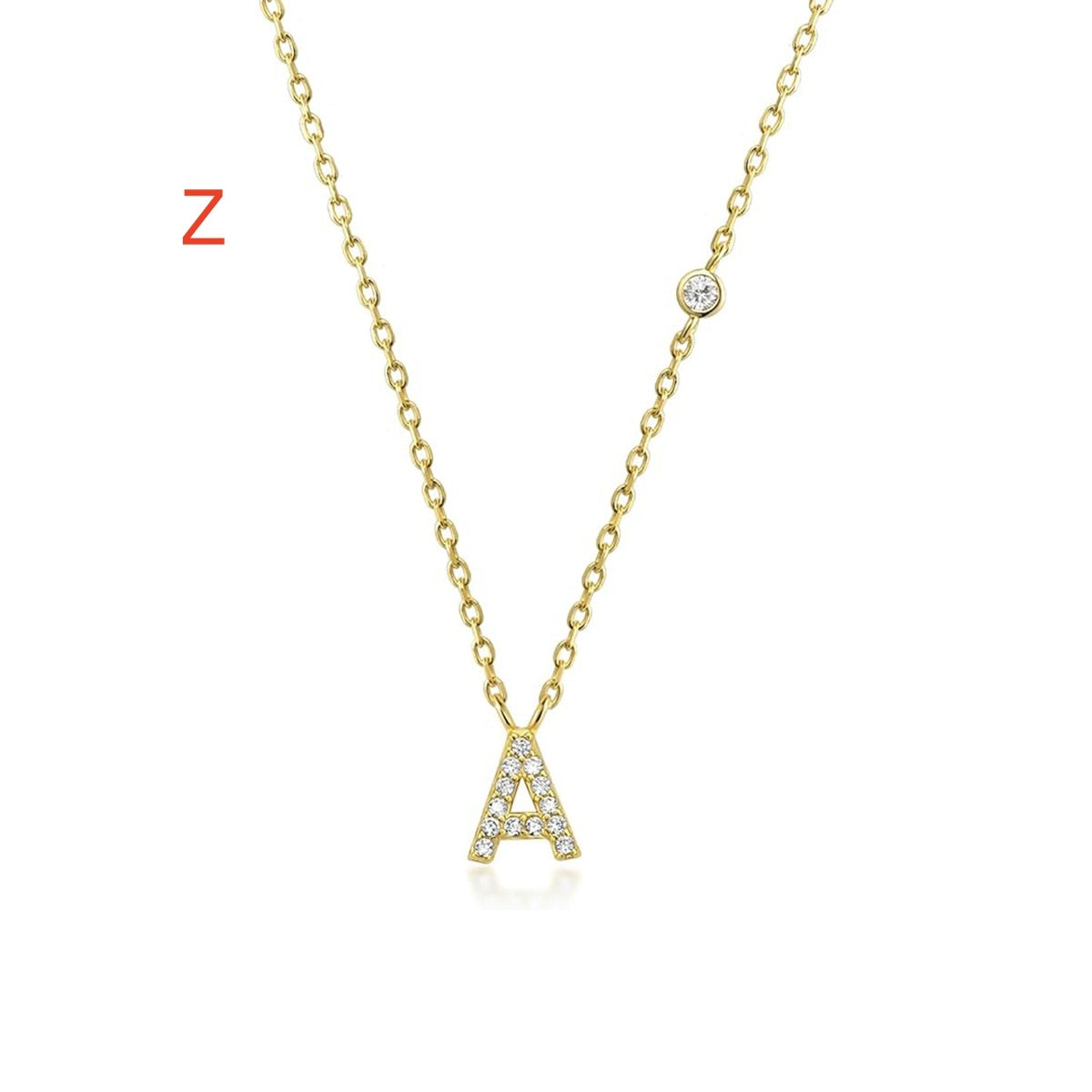 26 Letter Pendant Necklace Simple And Compact
