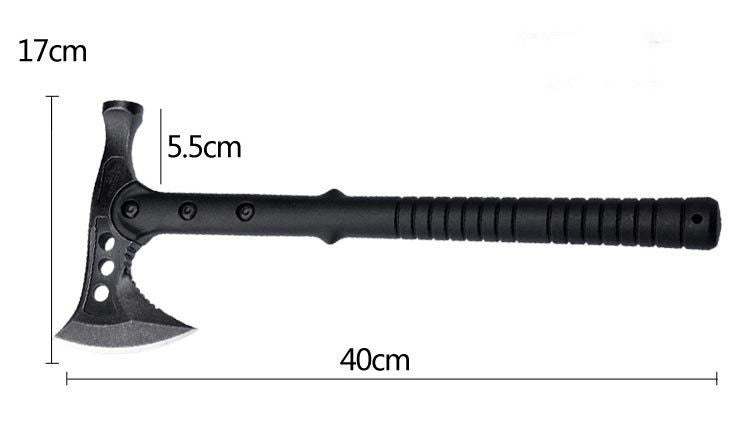Hacha para acampar al aire libre de acero inoxidable multifuncional