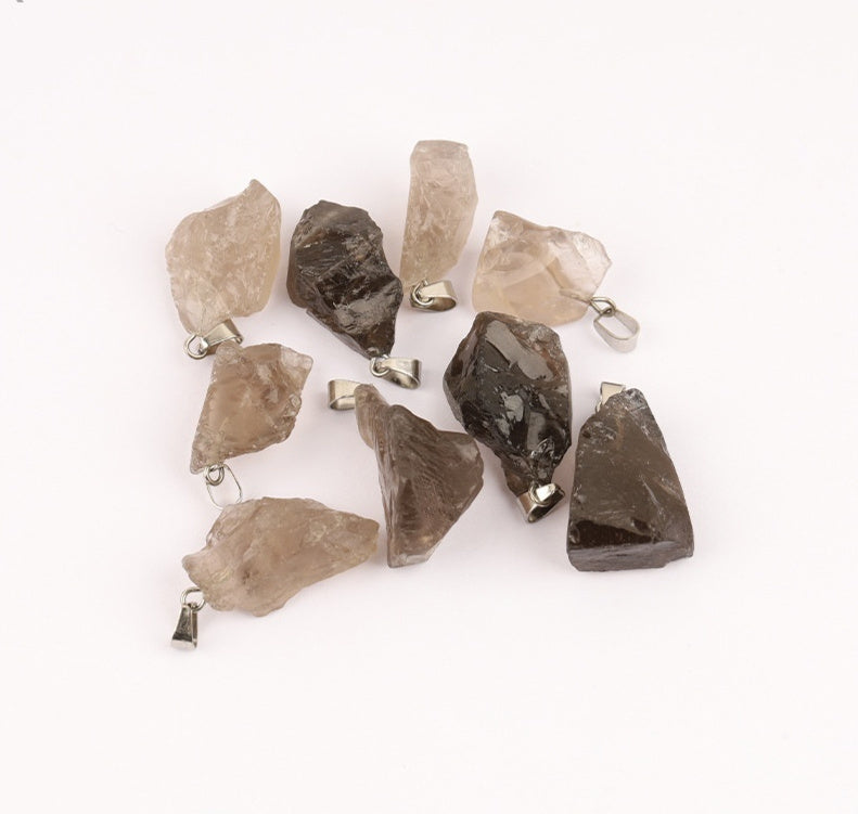 Colgante de piedra de cristal de color natural del arco iris