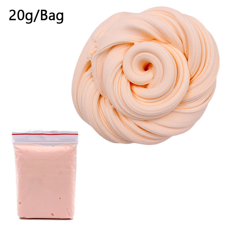 Suministros de bolas de arcilla de espuma esponjosa para niños, abalorios de algodón suave y ligero, Kit de fruta, artesanía en la nube, juguetes antiestrés