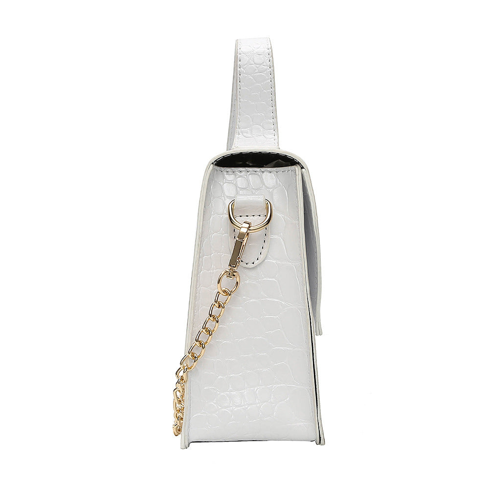 Sac à bandoulière portable avec chaîne en PU