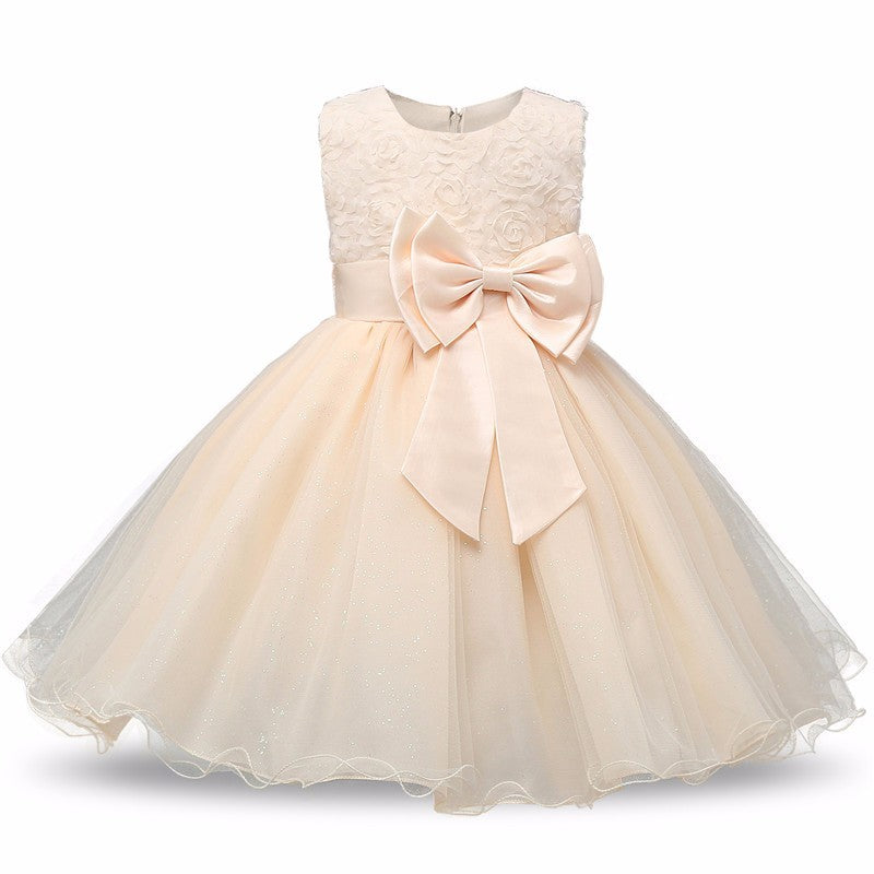 Robe princesse à fleurs pour filles, Tutu d'été, robes de fête d'anniversaire et de mariage