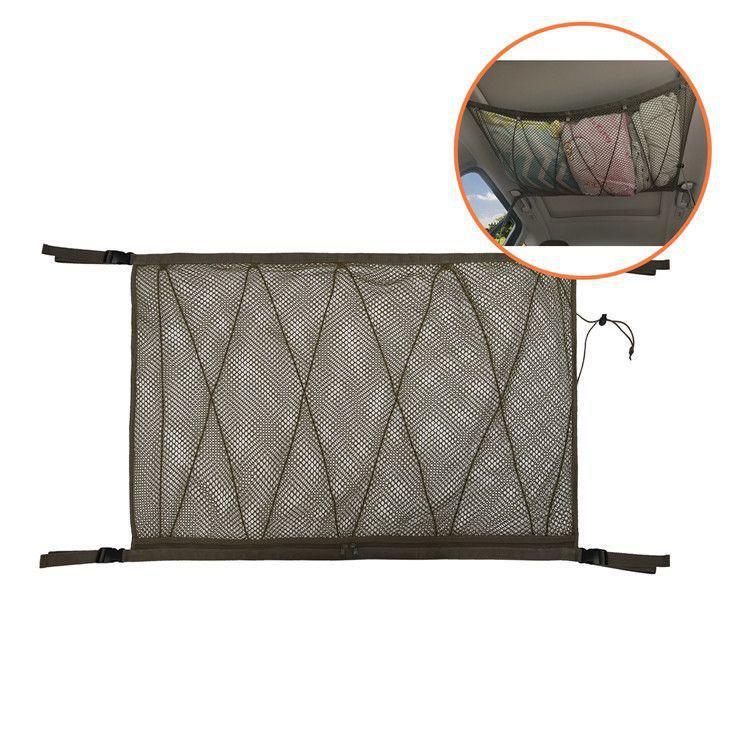Bolsa de red para coche, bolsa de almacenamiento para techo de coche