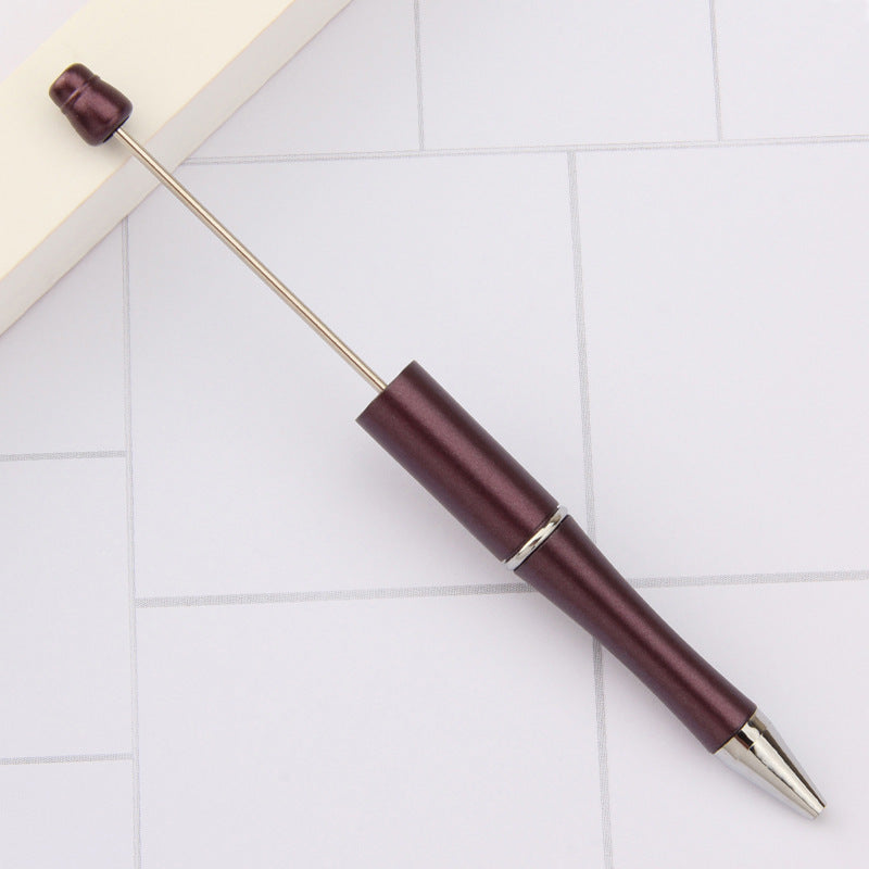 Stylo à bille créatif en plastique avec perles