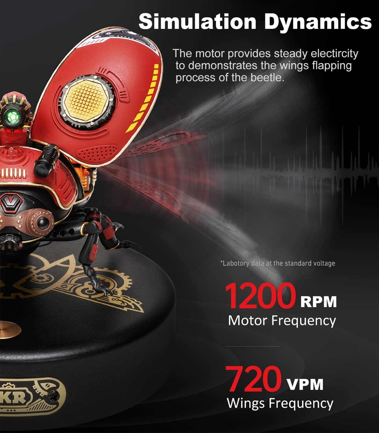 Robotime Rokr Scout Beetle Métal 3D Puzzles Jeux Style Punk Cadeau Pour Anniversaire Assemblage Facile Conception Mécanique DIY Jouets - MI02