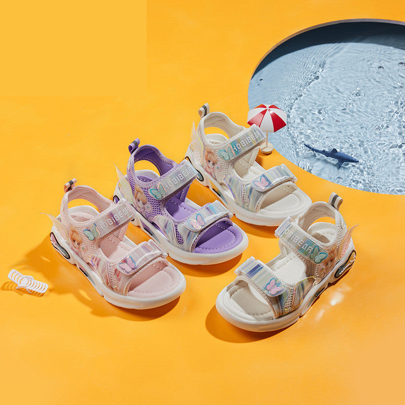 Harpy Bear – chaussures pour enfants, chaussures de princesse Sunshine, sandales pour filles, pantoufles respirantes mignonnes de dessin animé