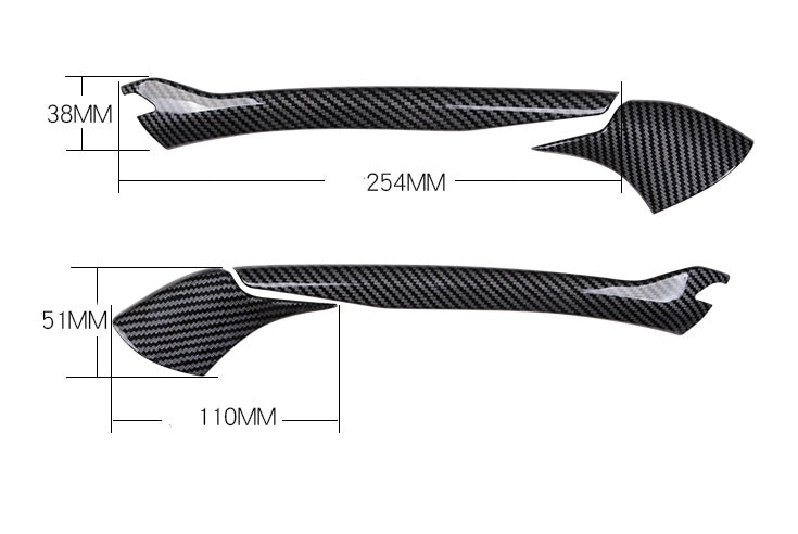 Espejo retrovisor Mazda 3 Angkesila espejo retrovisor modificado tiras decorativas brillantes