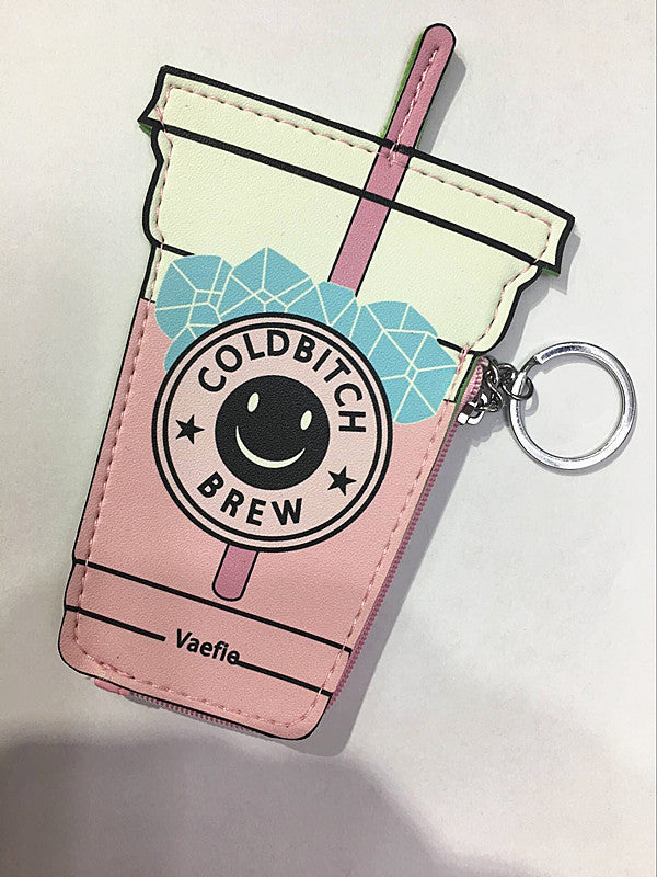 Corea bebidas creativas helado Mini monedero niños moneda llavero pequeño bolso 