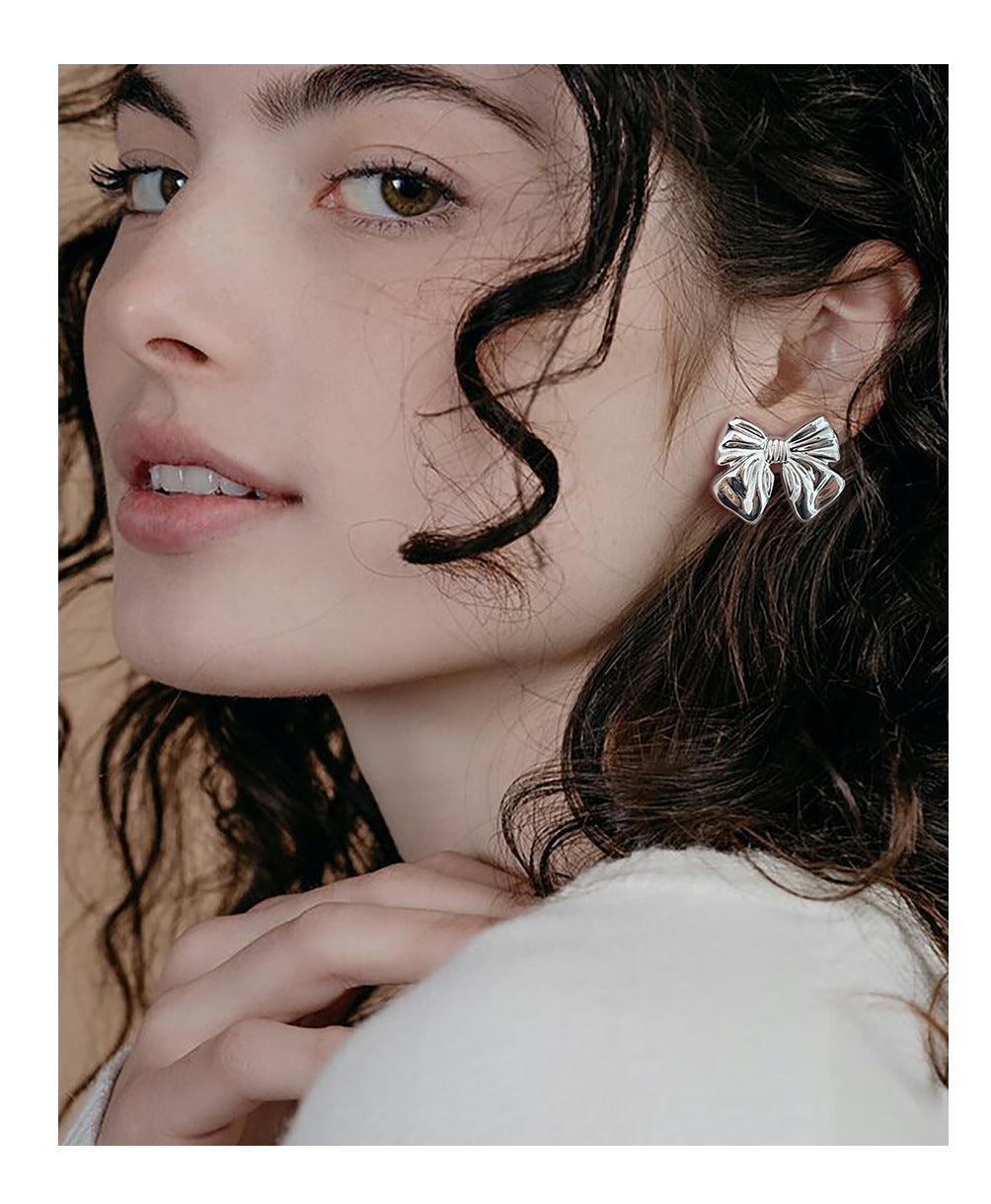 Cuivre chaud 18K de boucles d'oreilles d'arc de style européen et américain