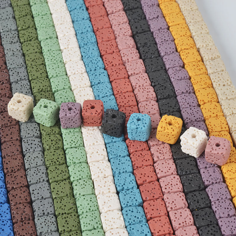 Couleur roche volcanique bricolage accessoires de bijoux en perles faits à la main