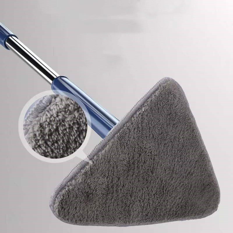 Vadrouille triangulaire extensible à 360 degrés, vadrouille de nettoyage réglable et rotative à 360 Cm pour baignoire, carrelage, sol, mur, vadrouille de nettoyage en profondeur