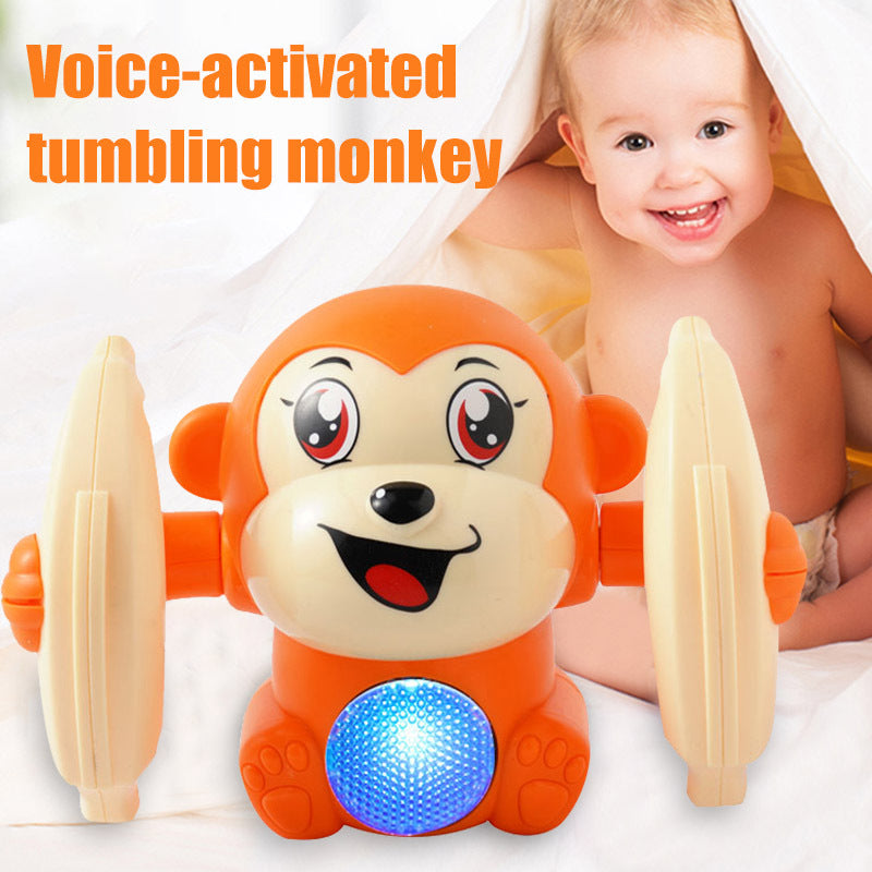 Jouets pour bébés, singe électrique, Puzzle musical léger, son à bascule, jouets éducatifs précoces pour enfants, cadeaux