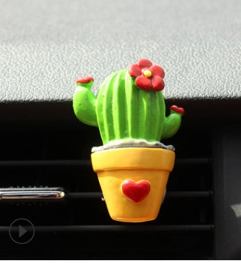 Désodorisant de voiture, plantes, sortie de ventilation, Clip de parfum de climatisation, ornements créatifs mignons, accessoires d'intérieur automobile