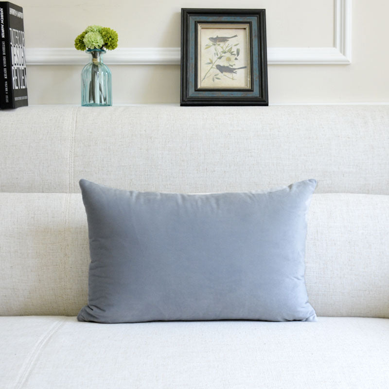 Coussin décoratif en velours pour canapé