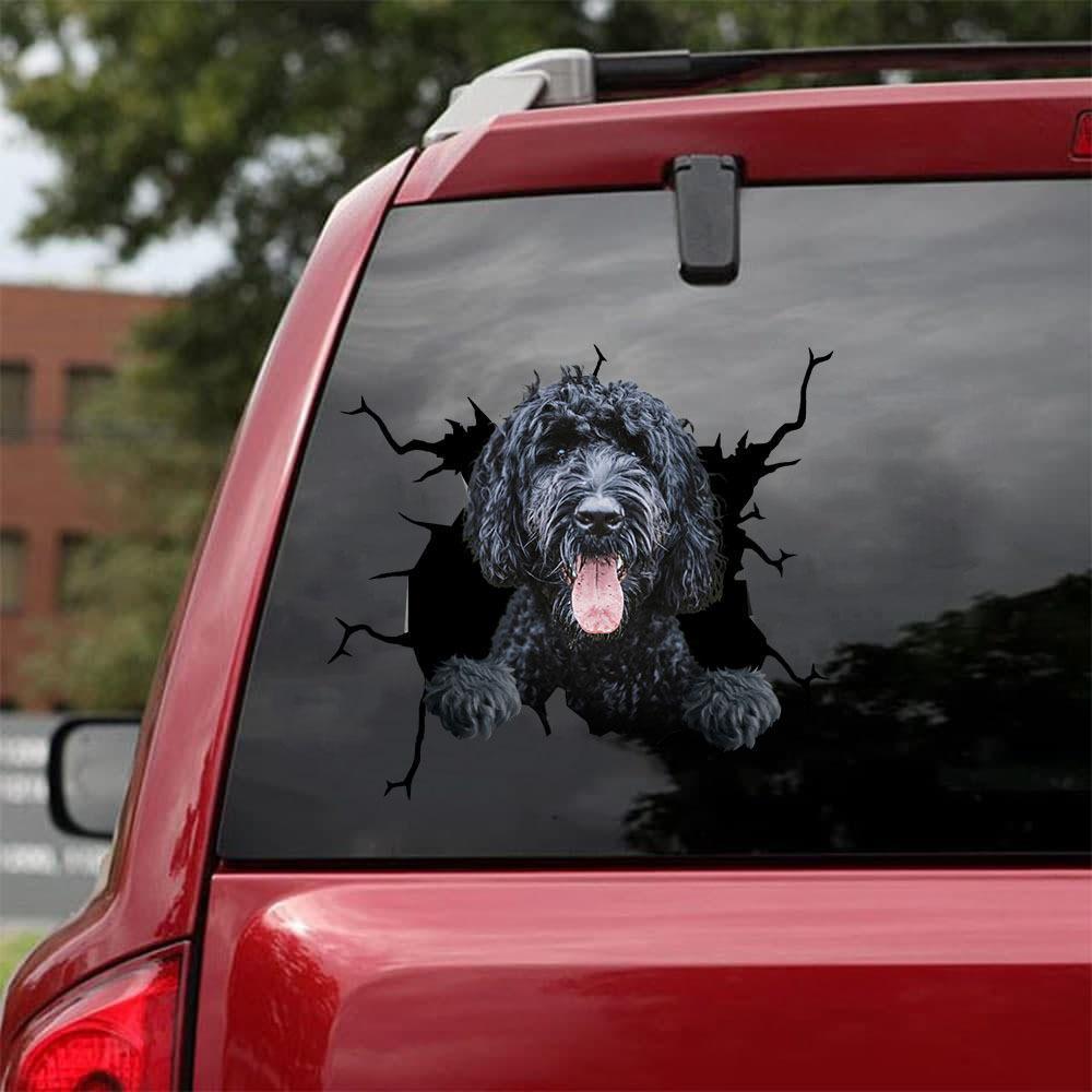 Autocollant de carrosserie Rottweiler souriant, autocollant de fenêtre de voiture, réfléchissant et imperméable