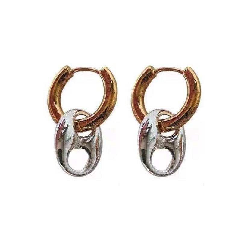 Atmosphere High-grade Simple Bracelet Electroplated Earrings