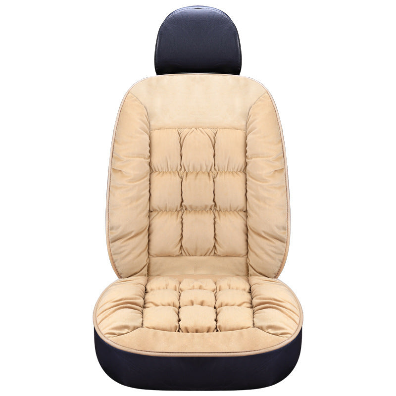 Car Seat Cushion Autumn and Winter New Thick Short Plush Cushion Single Seat Mat Pad Warm Seat Cover