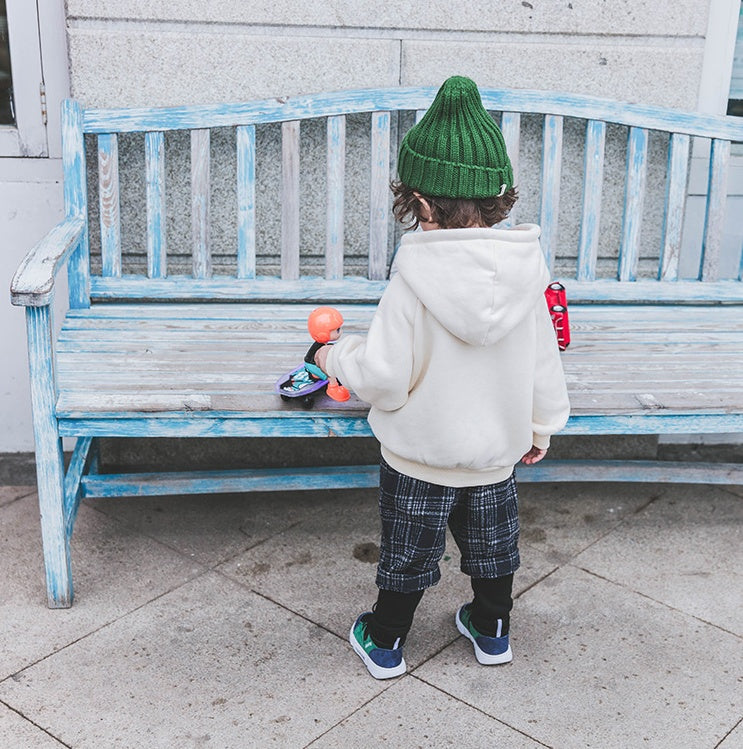 Niños más suéter de terciopelo 1-3 años marea 2 ropa gruesa de otoño para bebés camisa para niños masculinos bebé masculino con capucha niños otoño e invierno 