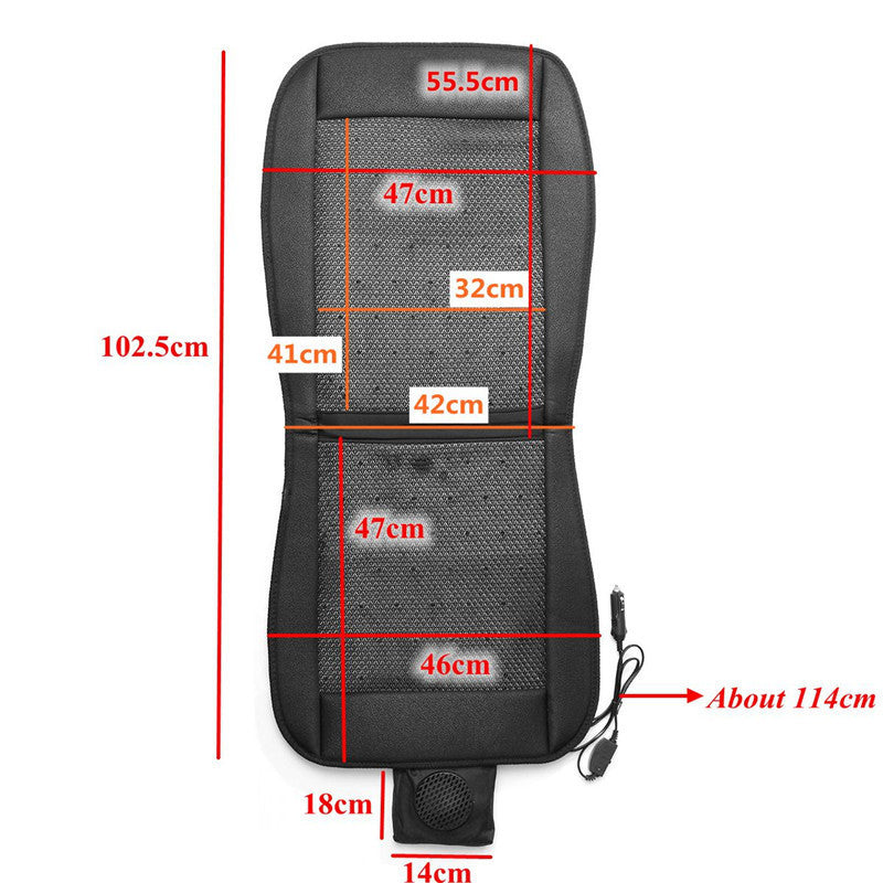 Black And Gray Car Cool Seat Cushion