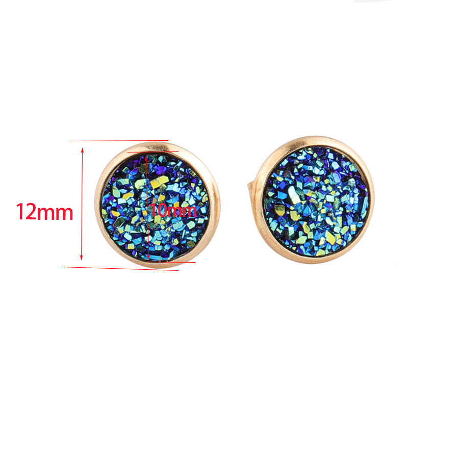 Boucles d'oreilles à tige étoilées en acier inoxydable plaqué or