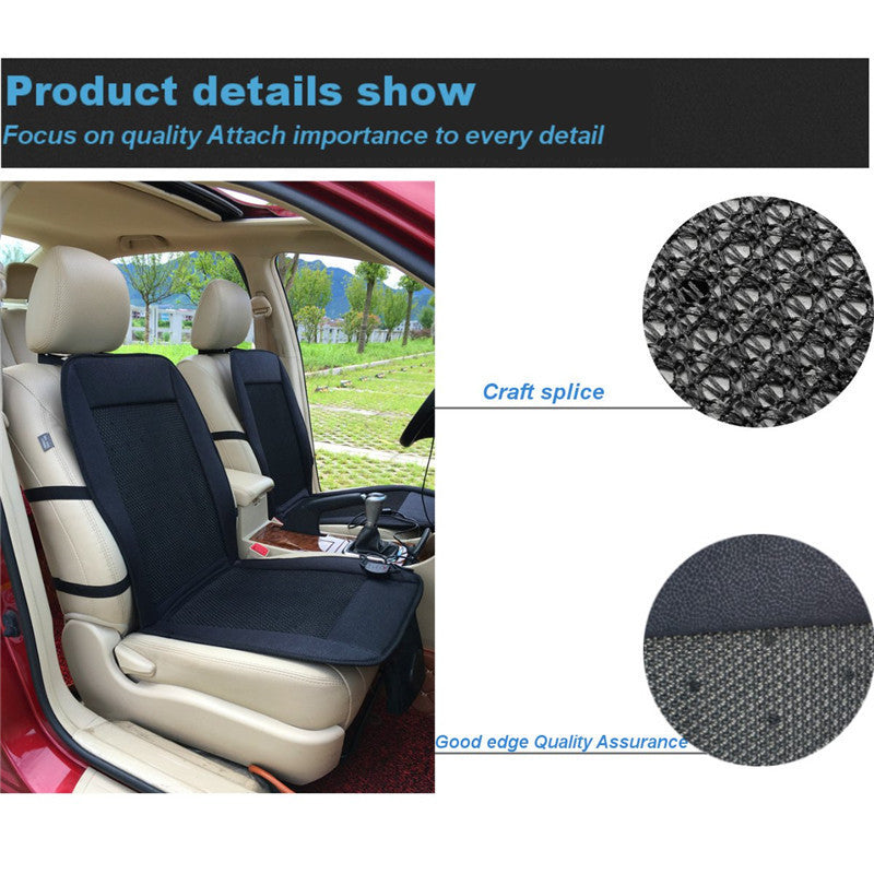 Black And Gray Car Cool Seat Cushion