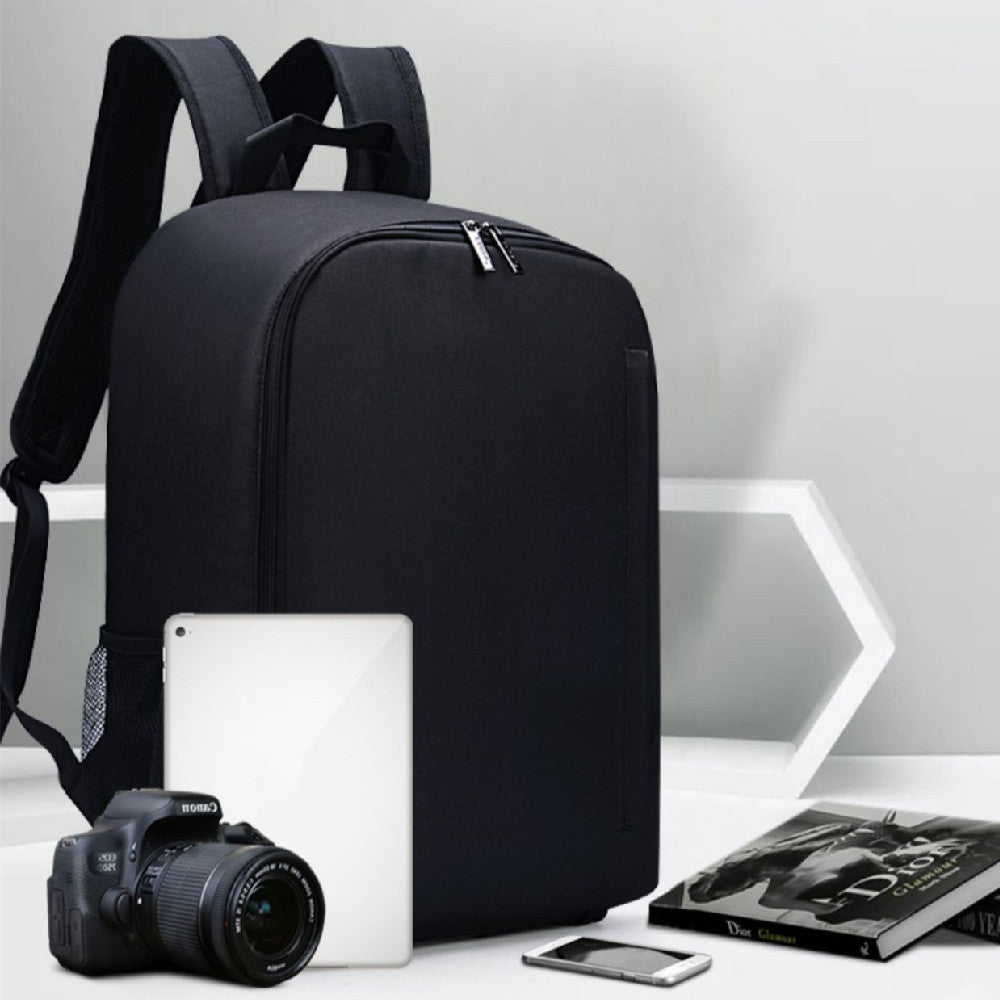 Sac pour appareil photo reflex numérique décontracté, sac pour appareil photo en nylon de couleur unie