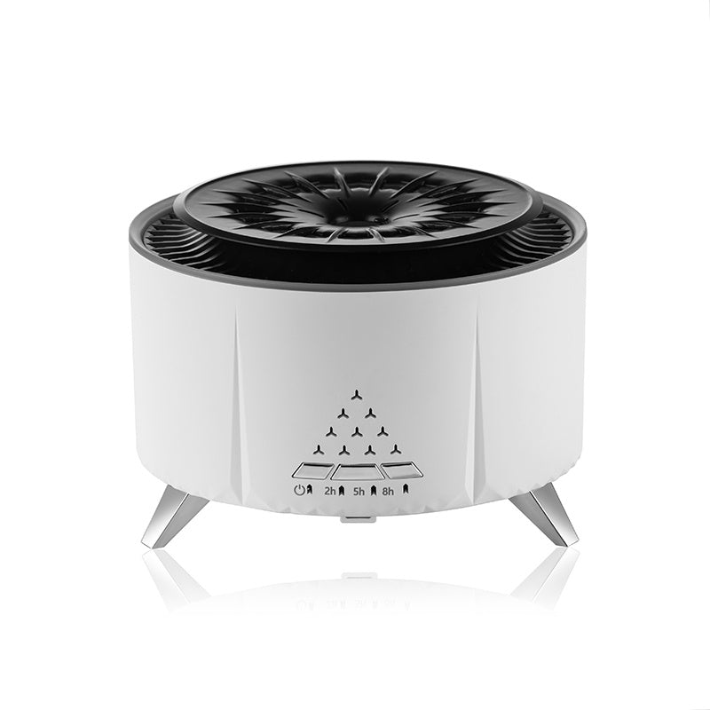 Diffuseur d'humidificateur de volcan télécommandé, vente en gros, diffuseur de flamme de feu avec lumières, nouvel arrivage