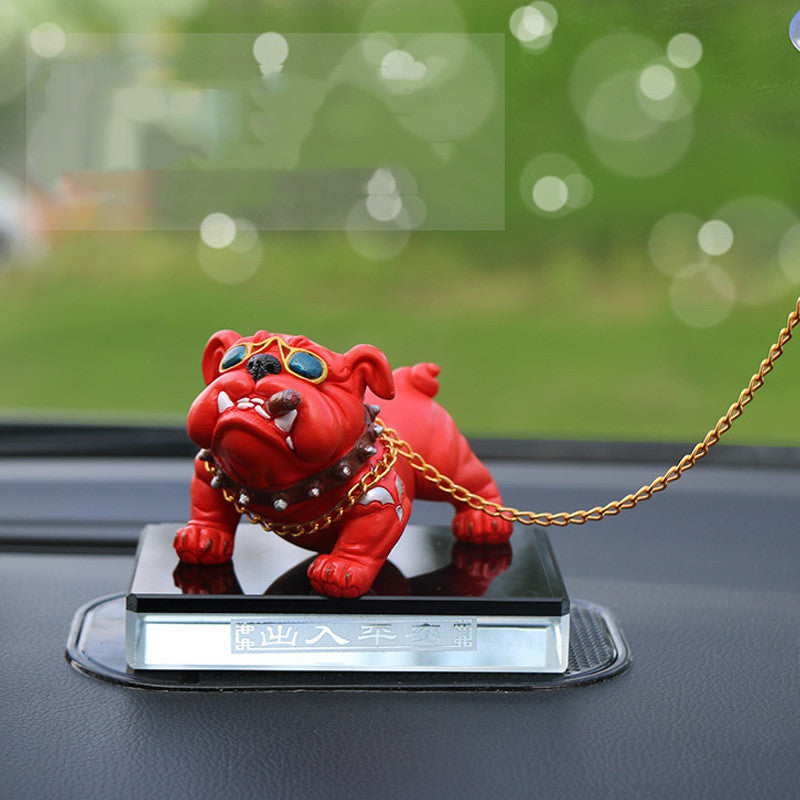 Bully Dog Personnalité Créative Décoration Intérieure De Voiture Simulation De Console Centrale