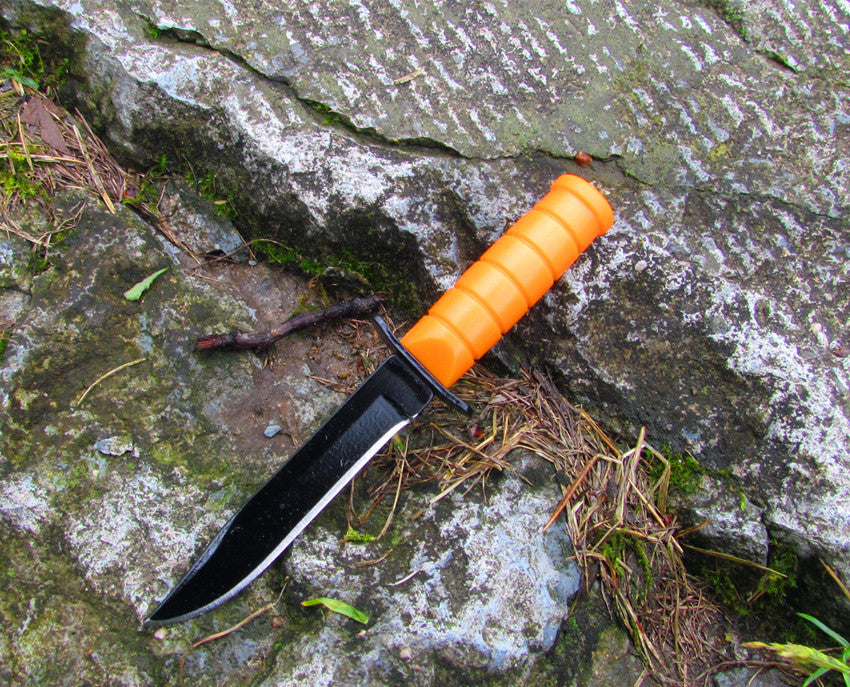 Couteau de survie de camping en acier inoxydable
