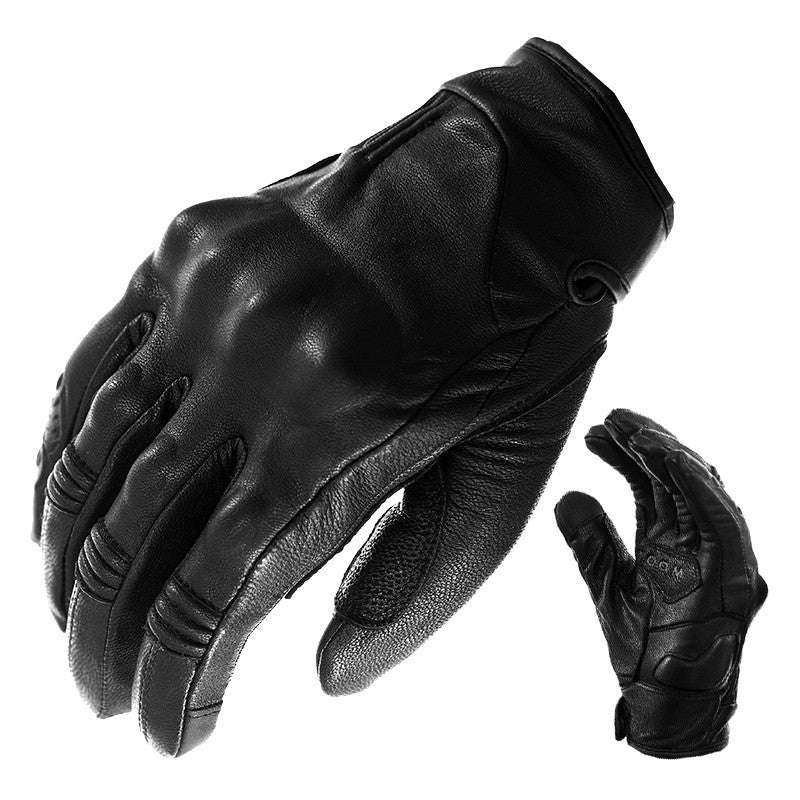 guantes de cuero para moto